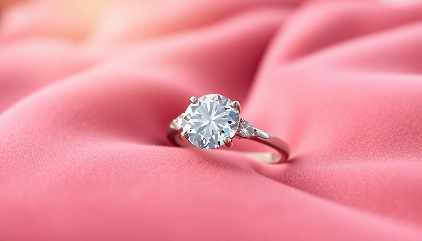 Capture the beauty of 2 Carat Engagement Rings featuring brilliant cut diamonds set in a luxurious band.