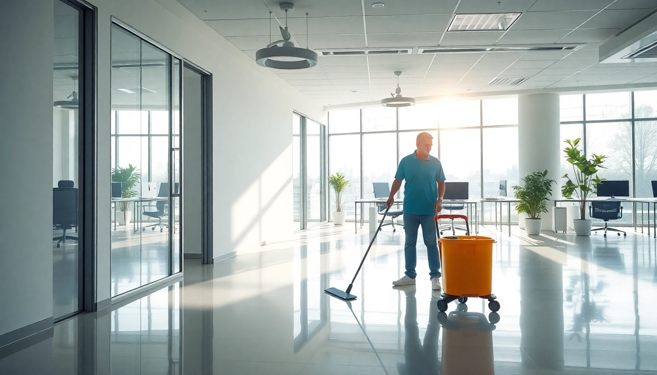 Efficient Jacksonville commercial cleaning service enhancing office cleanliness.