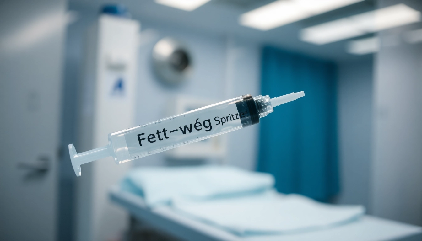 Fett-weg Spritze in a clinical setting, showcasing its role in non-surgical fat reduction.