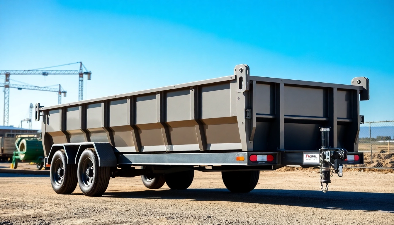 Shop high-quality dumpster trailers for sale, featuring robust designs and heavy-duty materials.