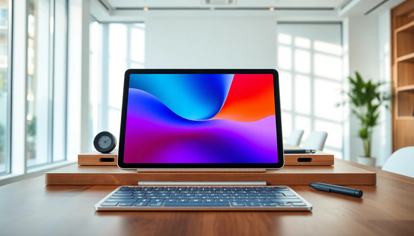 Buy iPad Pro on a stylish office desk with modern accessories and natural lighting.
