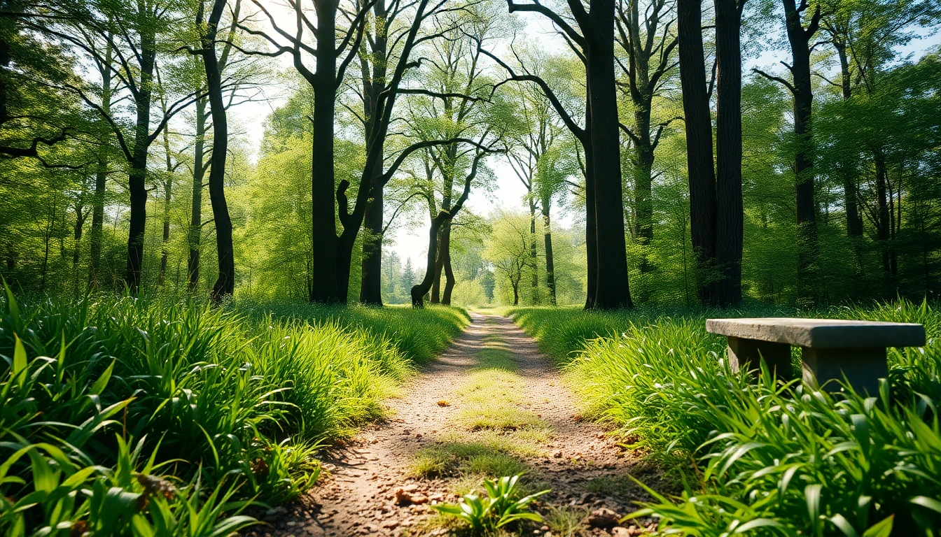 Embracing the journey of dealing with grief in a serene forest setting.
