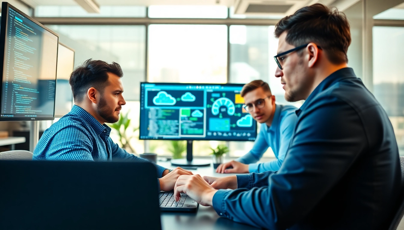 Enhance your knowledge of Cloud infrastructure and DevOps services with a professional team in action.