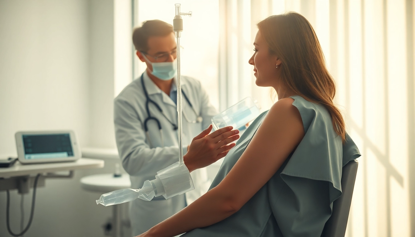 Understanding what is nad iv therapy through a practitioner assisting a patient during treatment.