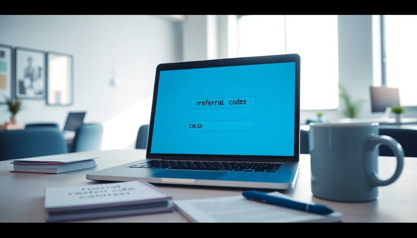 Discover effective referral codes strategies in a professional marketing workspace with referral codes on screen.