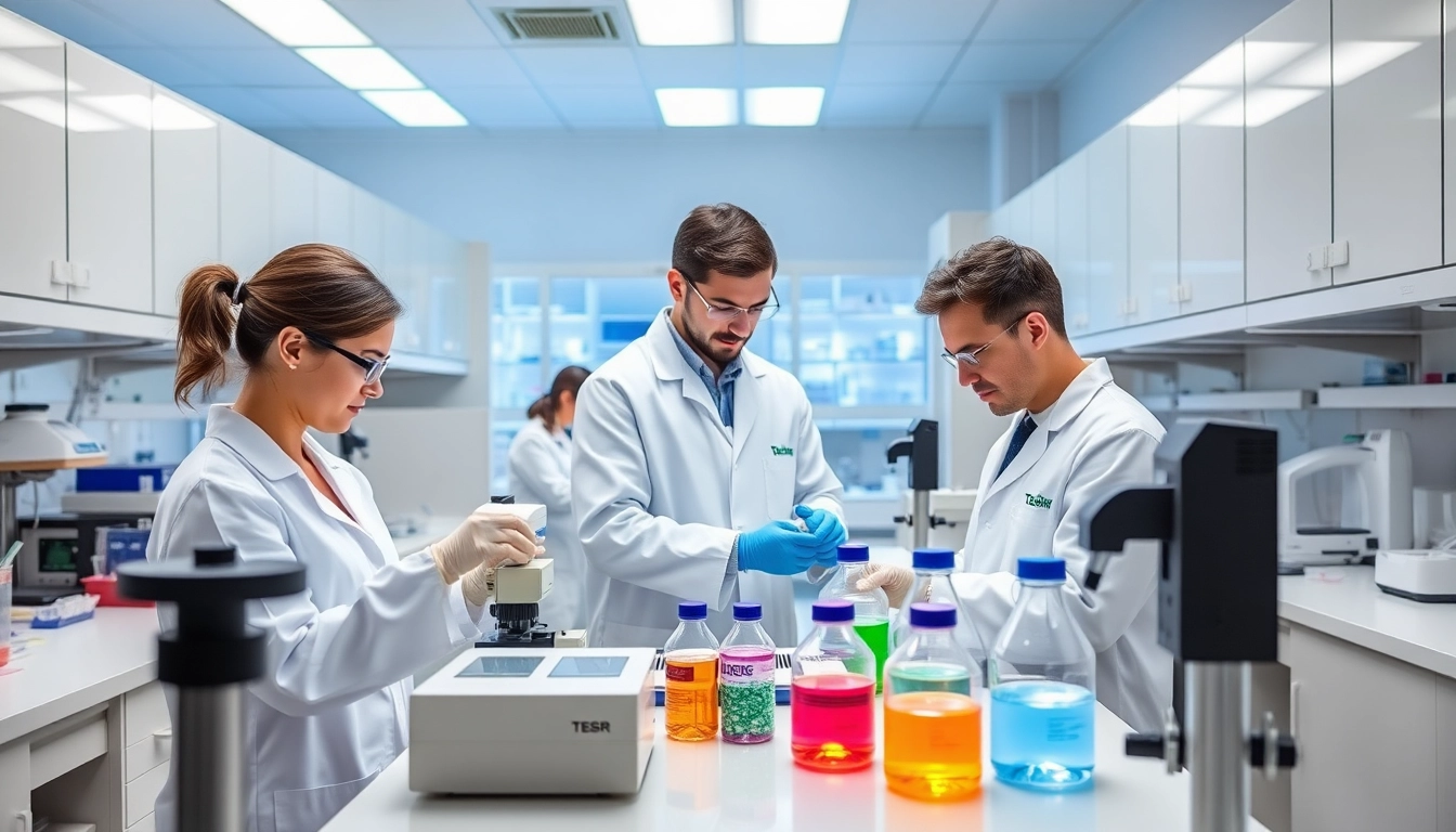 Observe scientists conducting all check analyses with TeSR™ pluripotent stem cell culture media in a clean lab.