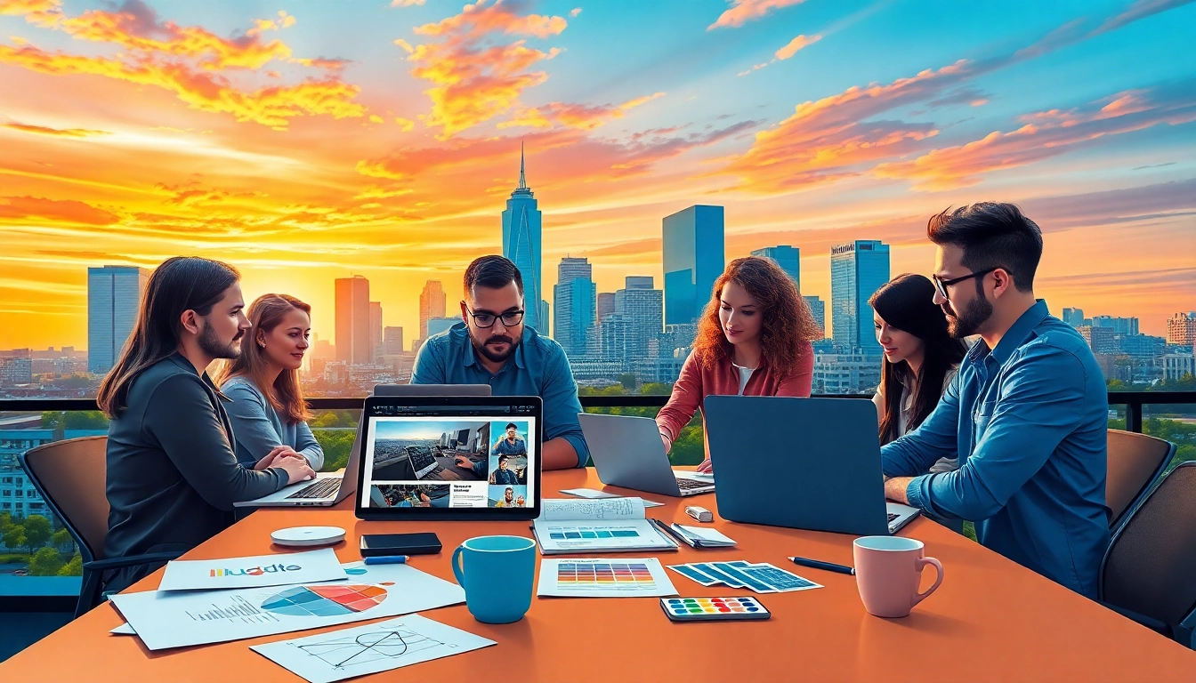 Enhance kansas city website development with collaborative design professionals in action.