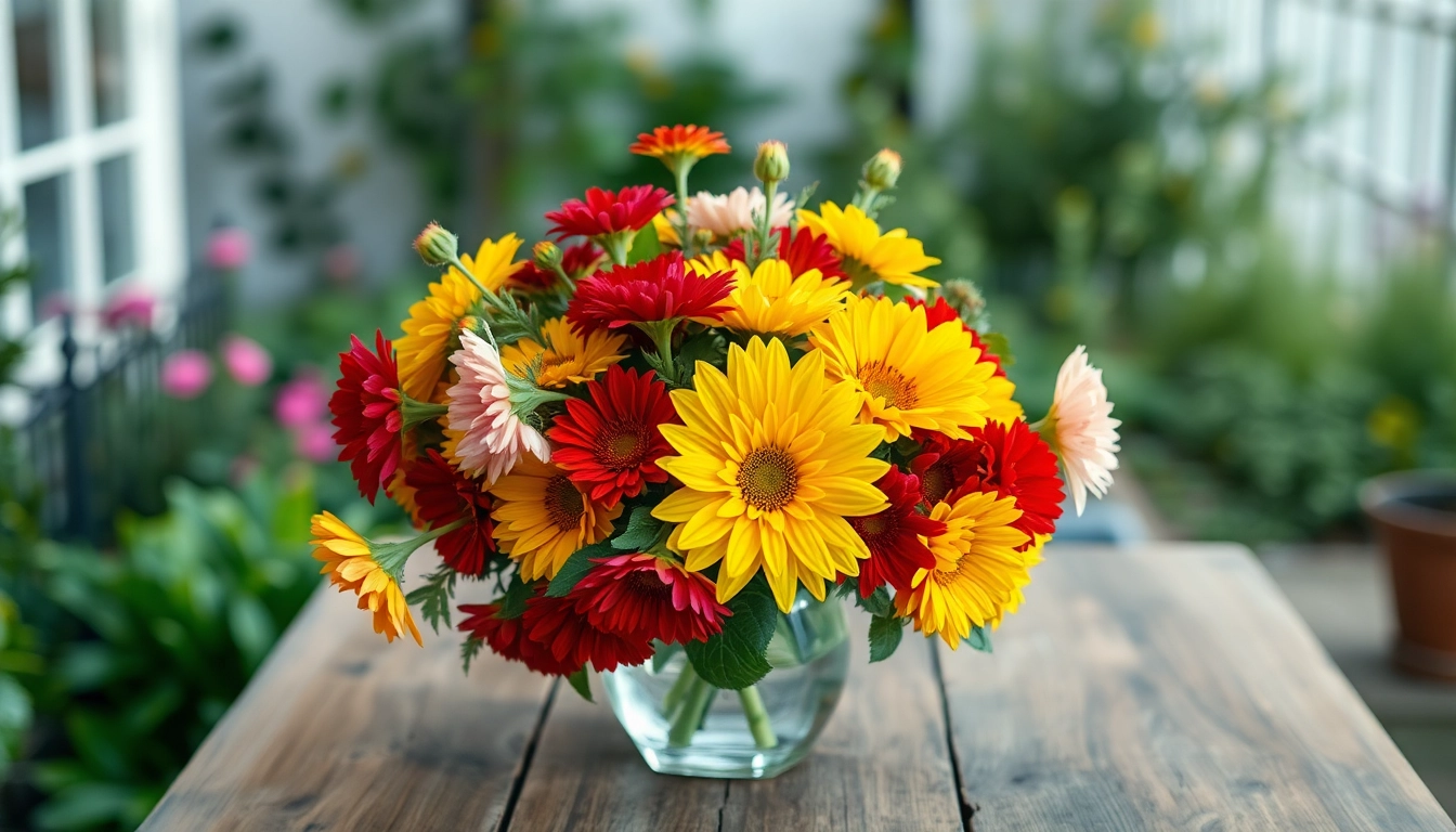 Flower Delivery South Morang with a vibrant bouquet of fresh flowers in a modern vase.