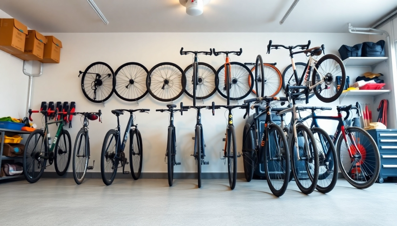 Install a bike rack for home for better garage organization and bike accessibility.