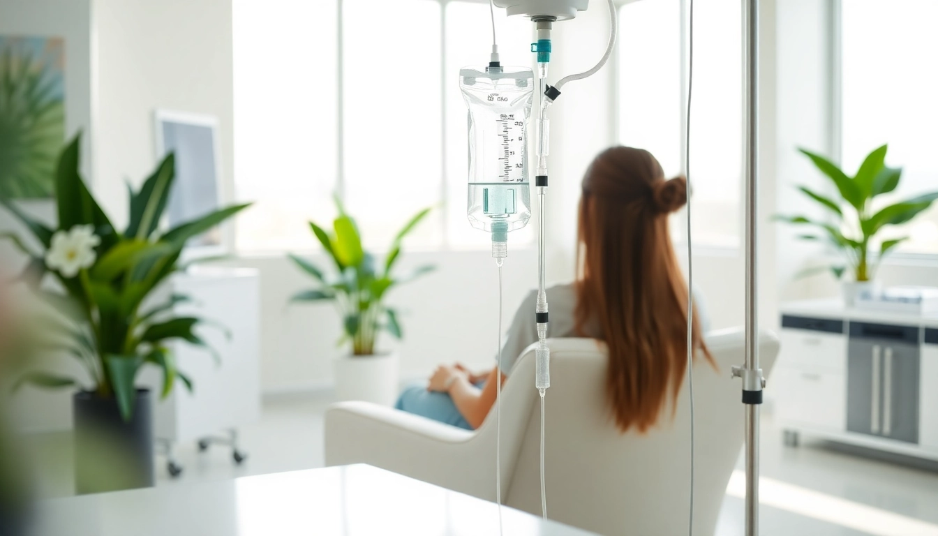 Experience tranquil iv drip vegas therapy in a modern clinic setting with natural lighting.